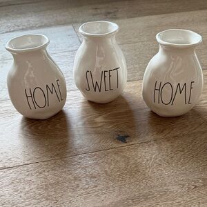 Rae Dunn White 'Home Sweet Home' Vases